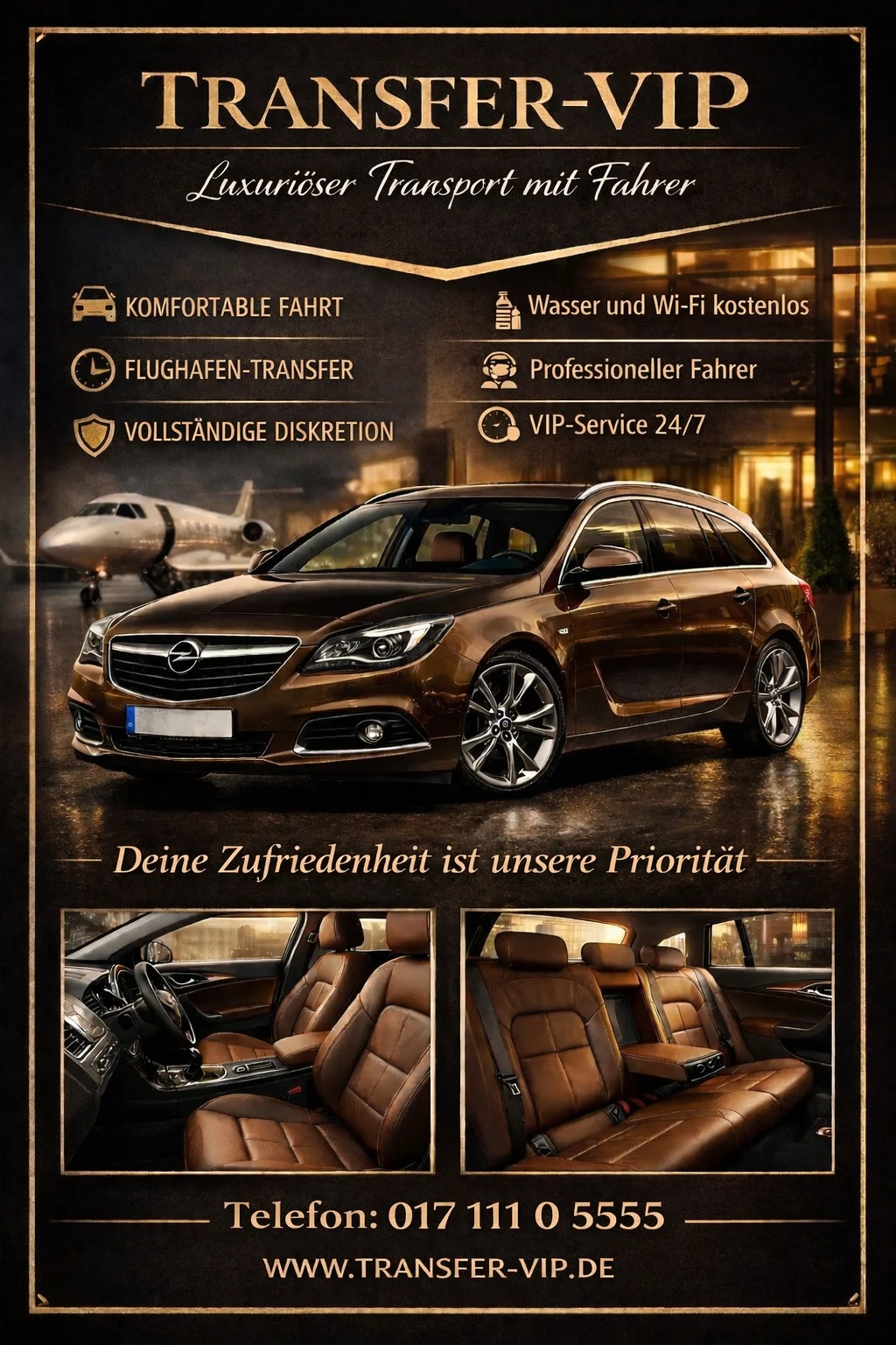 Transfer VIP Luxus Transport mit Fahrer